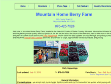 Tablet Screenshot of mountainhomeberryfarm.com